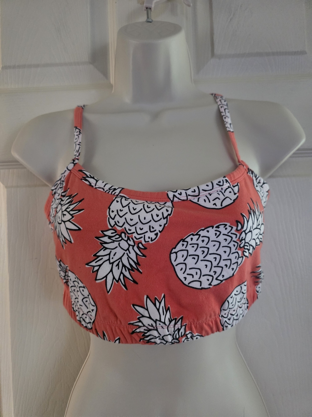 torrid Coral Pineapple-Print Crop Tank